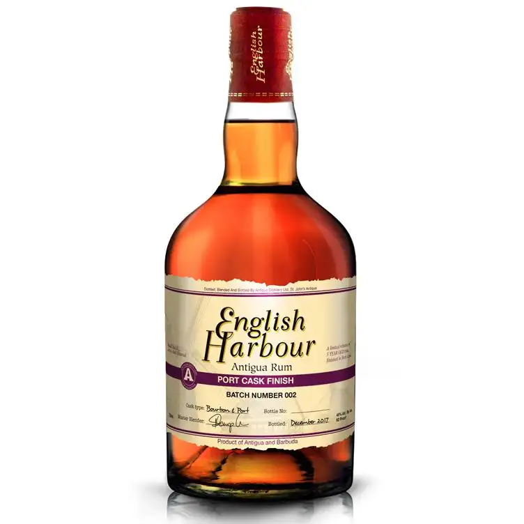 Bottle of The Antigua Distillery English Harbour Port Cask Finish (Batch 002)