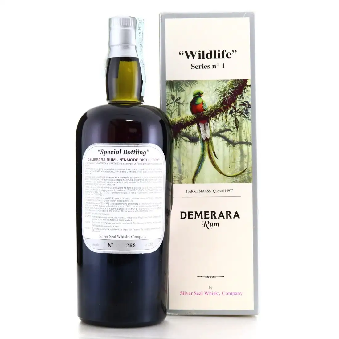 Image haute résolution de Silver Seal Enmore Demerara Rum Ernst Knam 1977