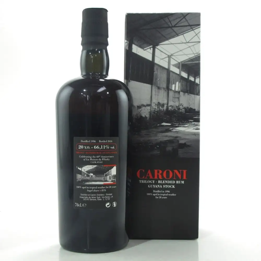 Image haute résolution de Velier Caroni Trilogy Guyana Stock Blended Rum 1996