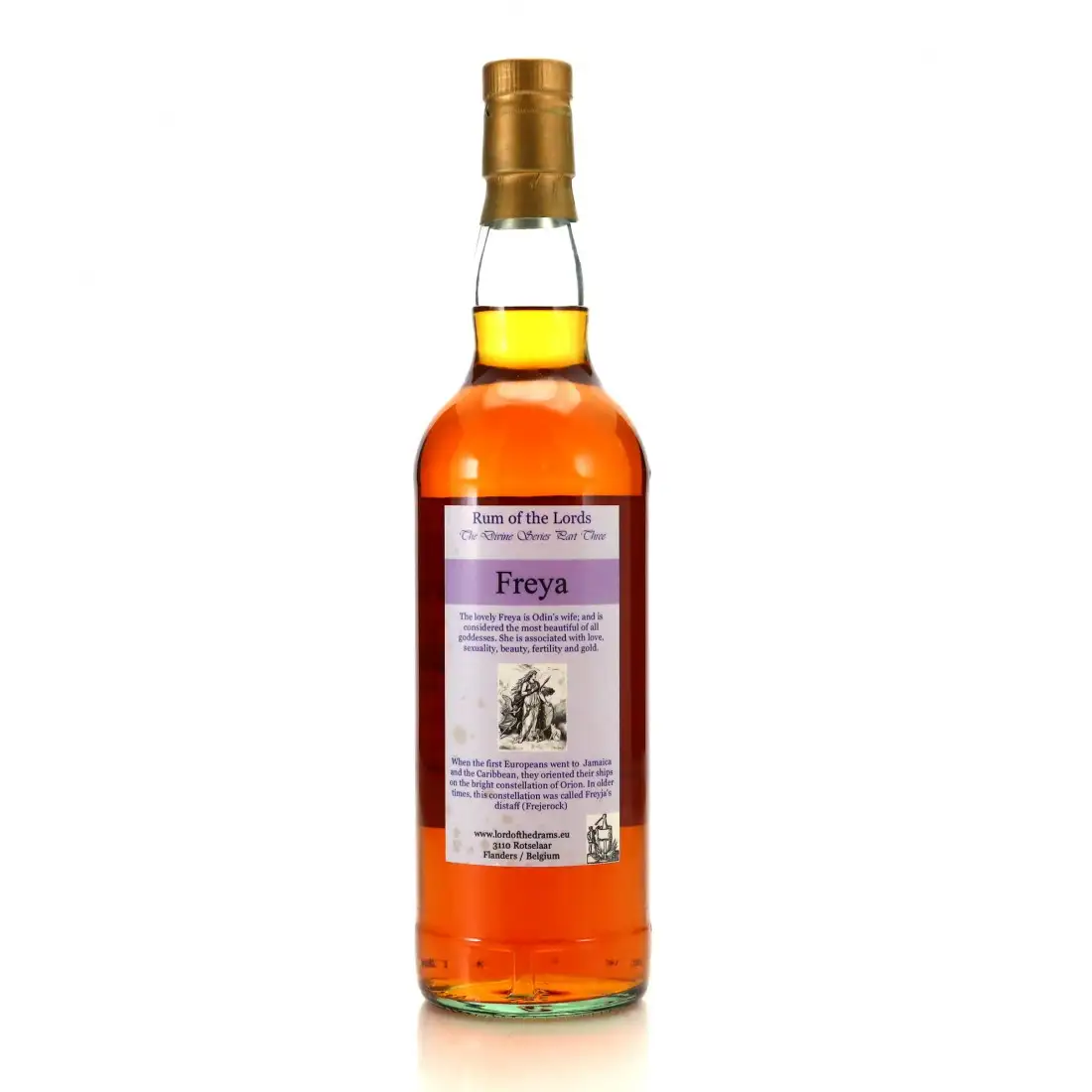 High resolution image of Lord of the Drams Jamaica Rum „Freya“ 1982