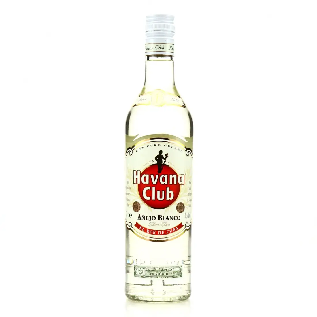Bottle of Havana Club Añejo Blanco