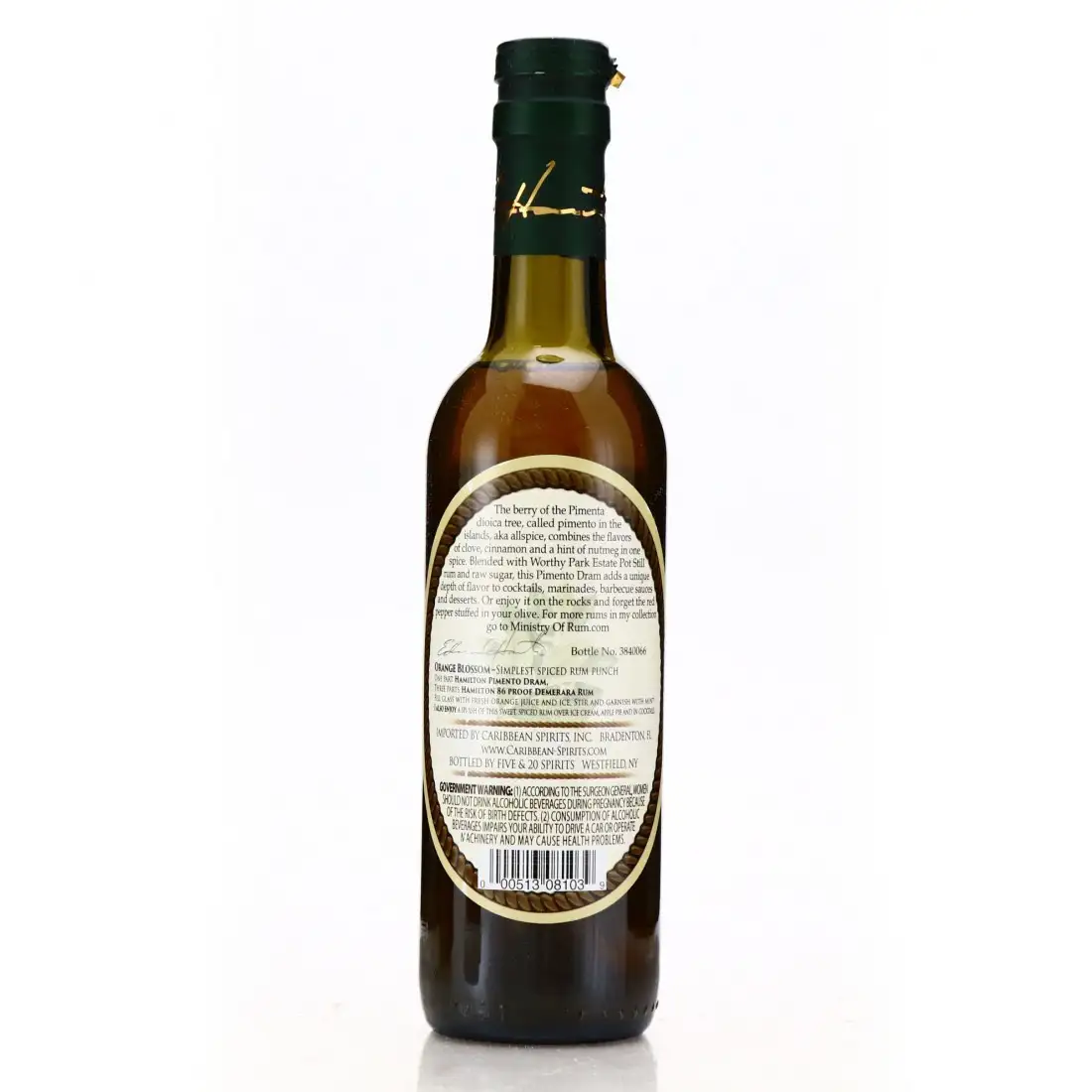 Hochauflösendes Bild von Five &amp; 20 Spirits Hamilton Pimento Dram