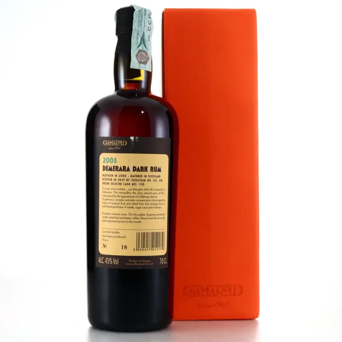 Hochauflösendes Bild von Samaroli DDL Demerara Dark 2005