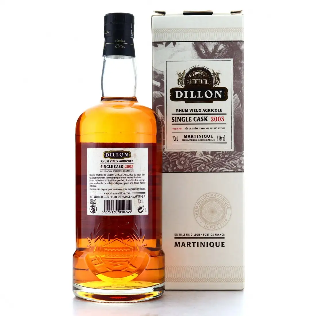 High resolution image of Depaz Dillon Single Cask 2003