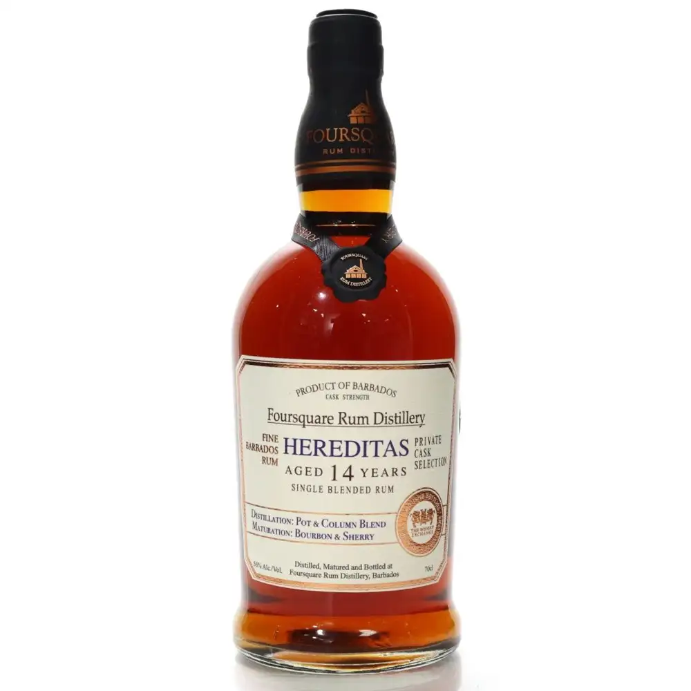 Bottle of Foursquare Private Cask Selection Hereditas (The Whisky Exchange)