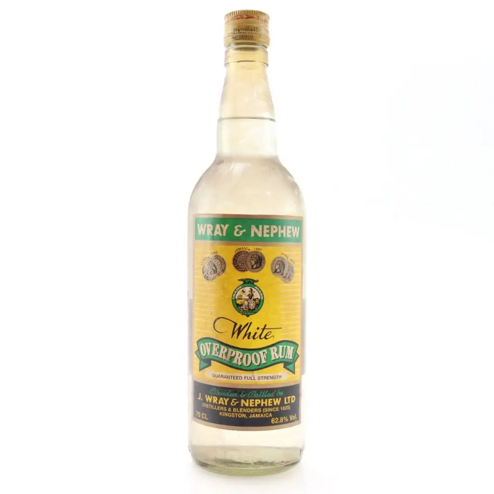Bottle of J. Wray & Nephew LTD. White Overproof