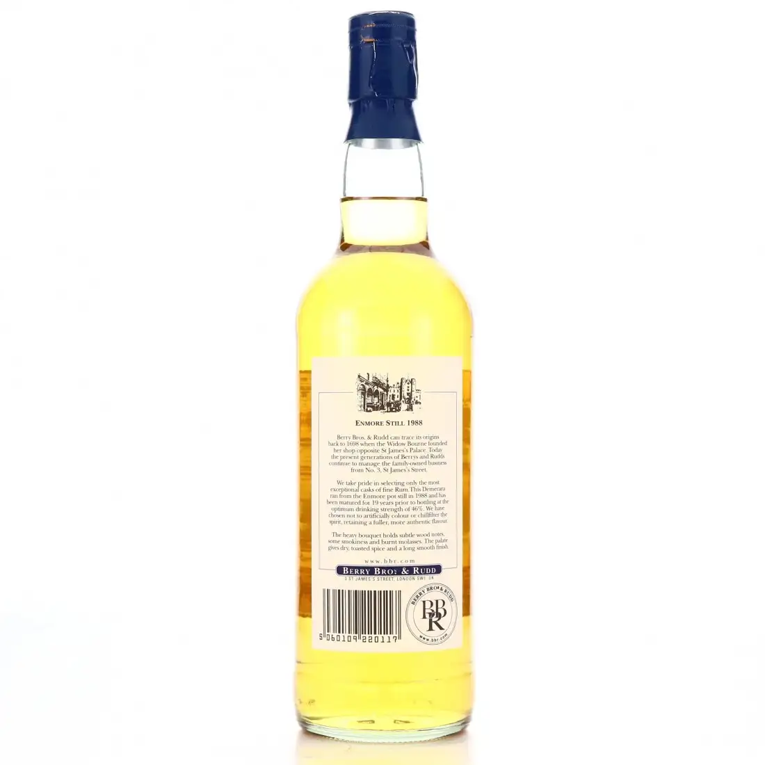 High resolution image of Berry Bros &amp; Rudd Enmore Finest Demerara Rum 1988