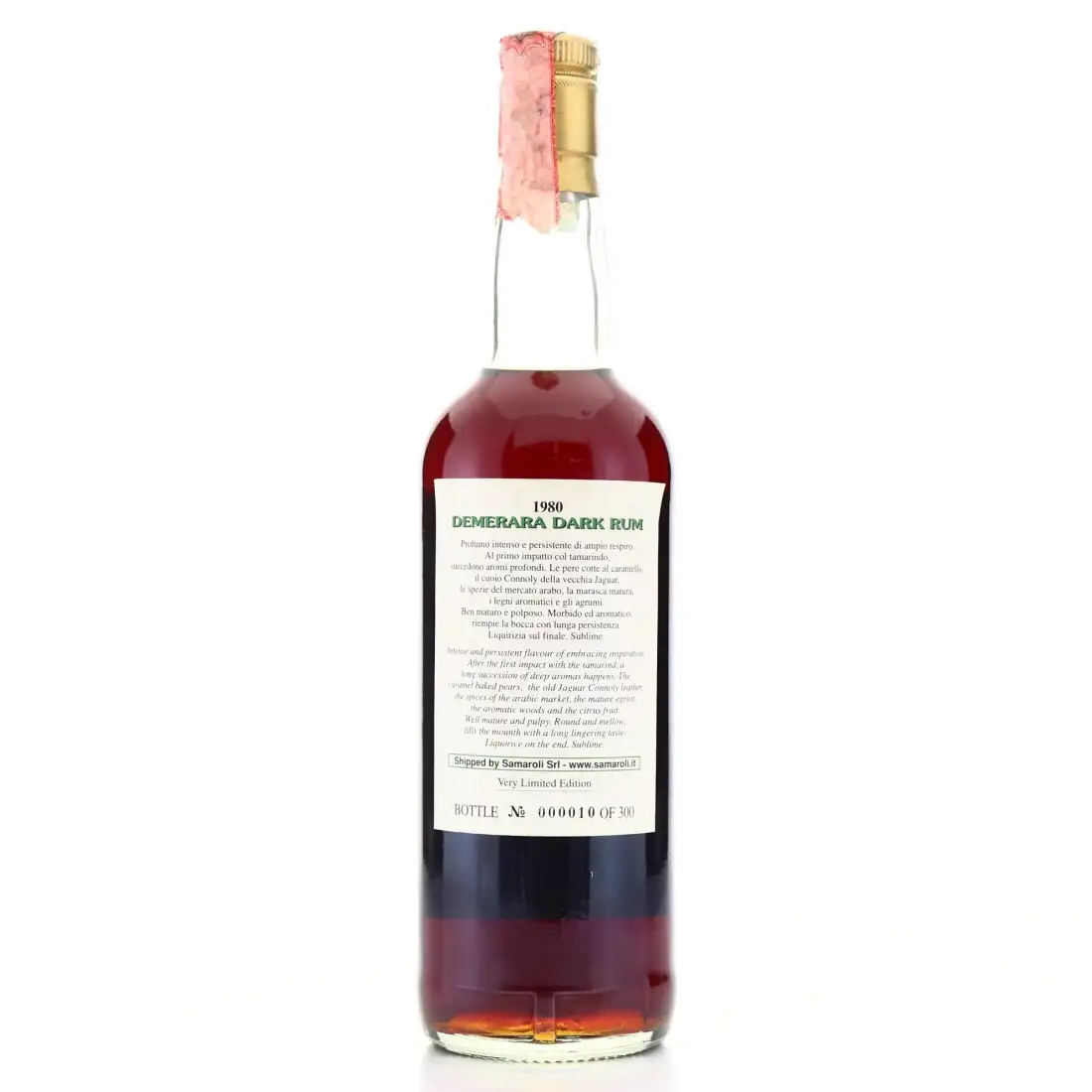 High resolution image of Samaroli Demerara Dark Rum 1980