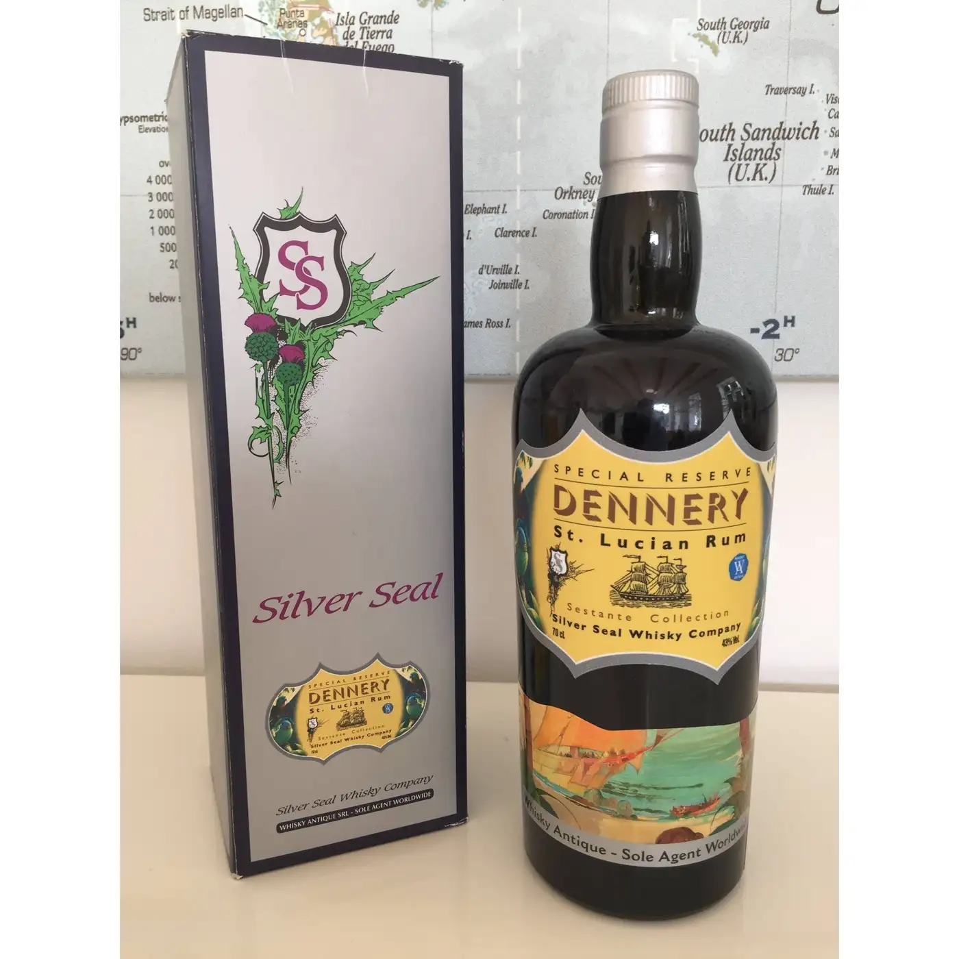 Bottle of Silver Seal Dennery Distillery Special Reserve Dennery