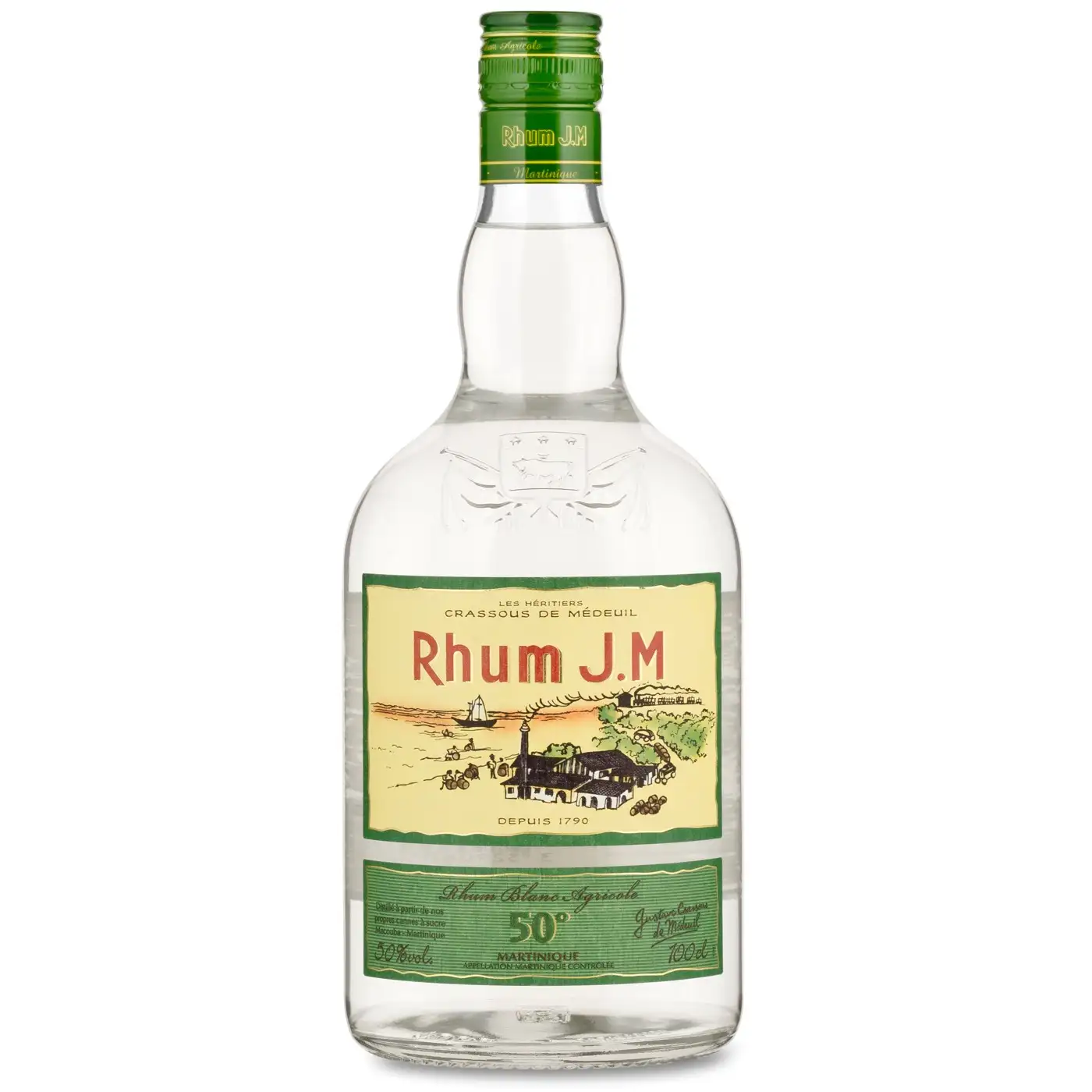 Bottle of Rhum J.M Blanc