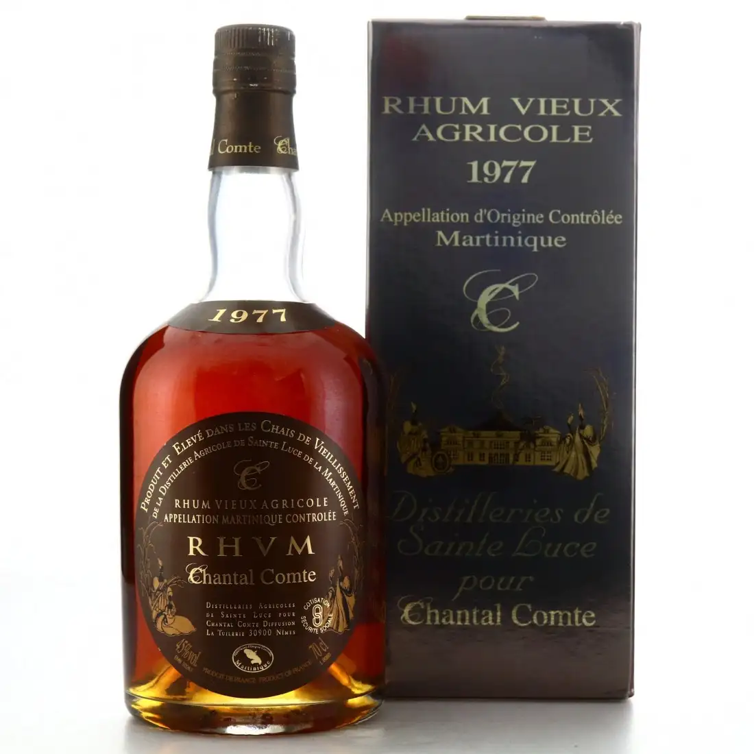 Bottle of Rhum Chantal Comte Trois Rivières Millésime 1977