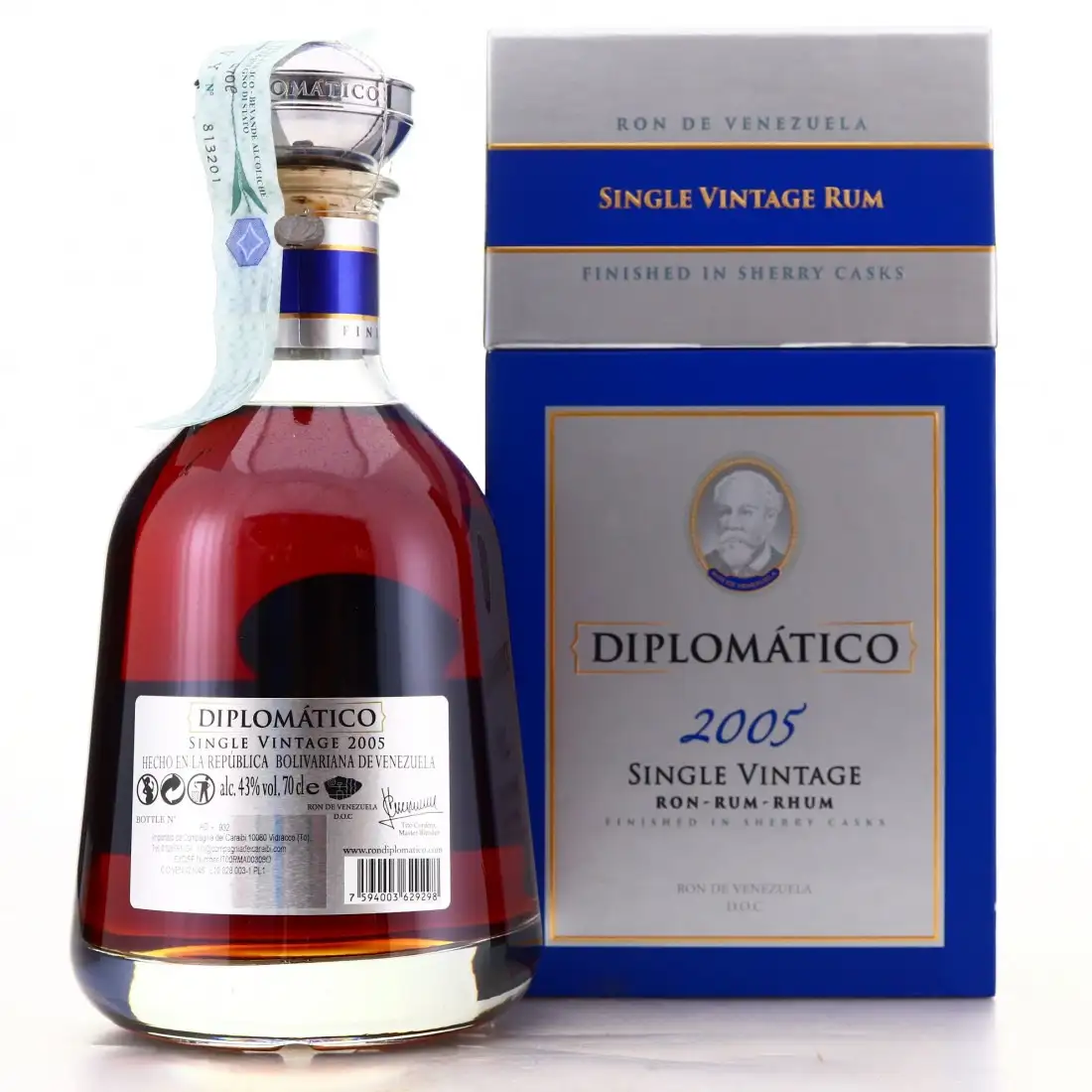 High resolution image of Diplomático Single Vintage 2005