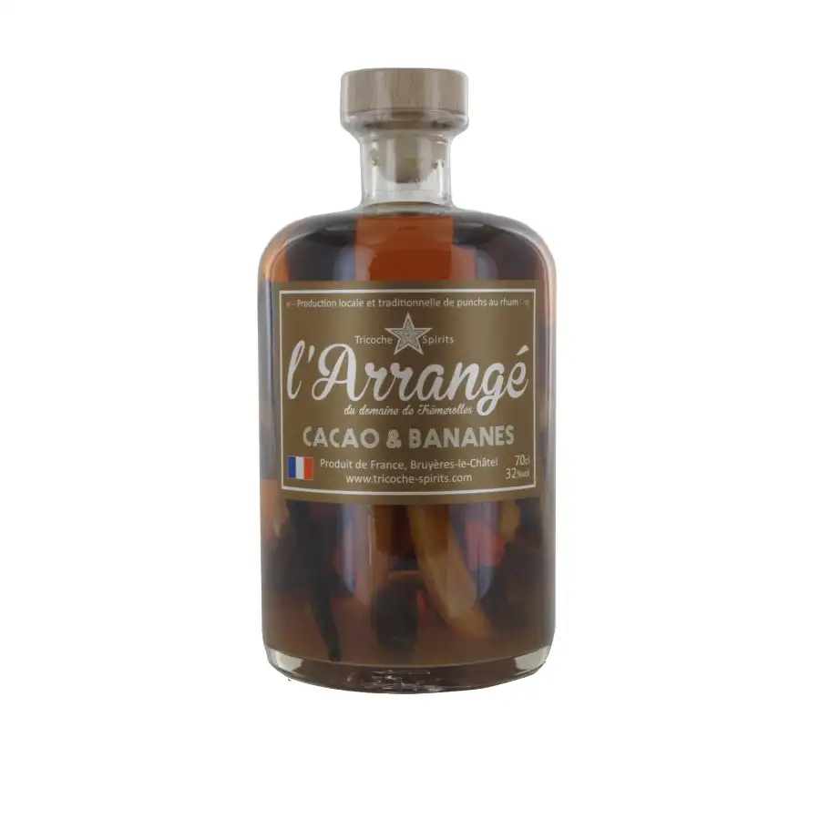 High resolution image of Tricoche Spirits L’Arrangé Banane Fèves de Cacao