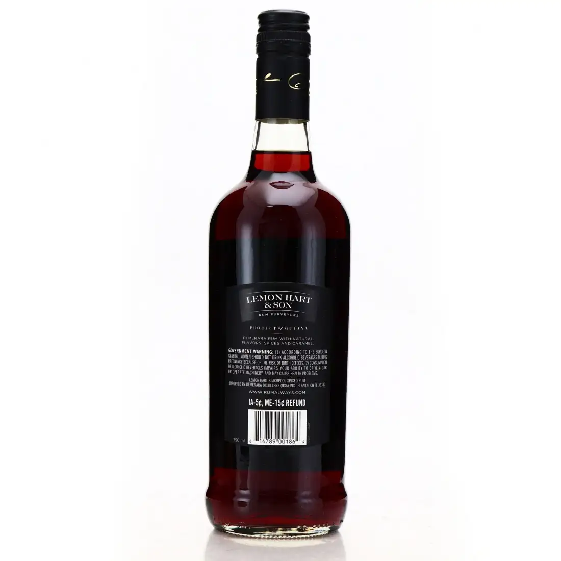 High resolution image of Lemon Hart &amp; Son Blackpool Navy Spiced