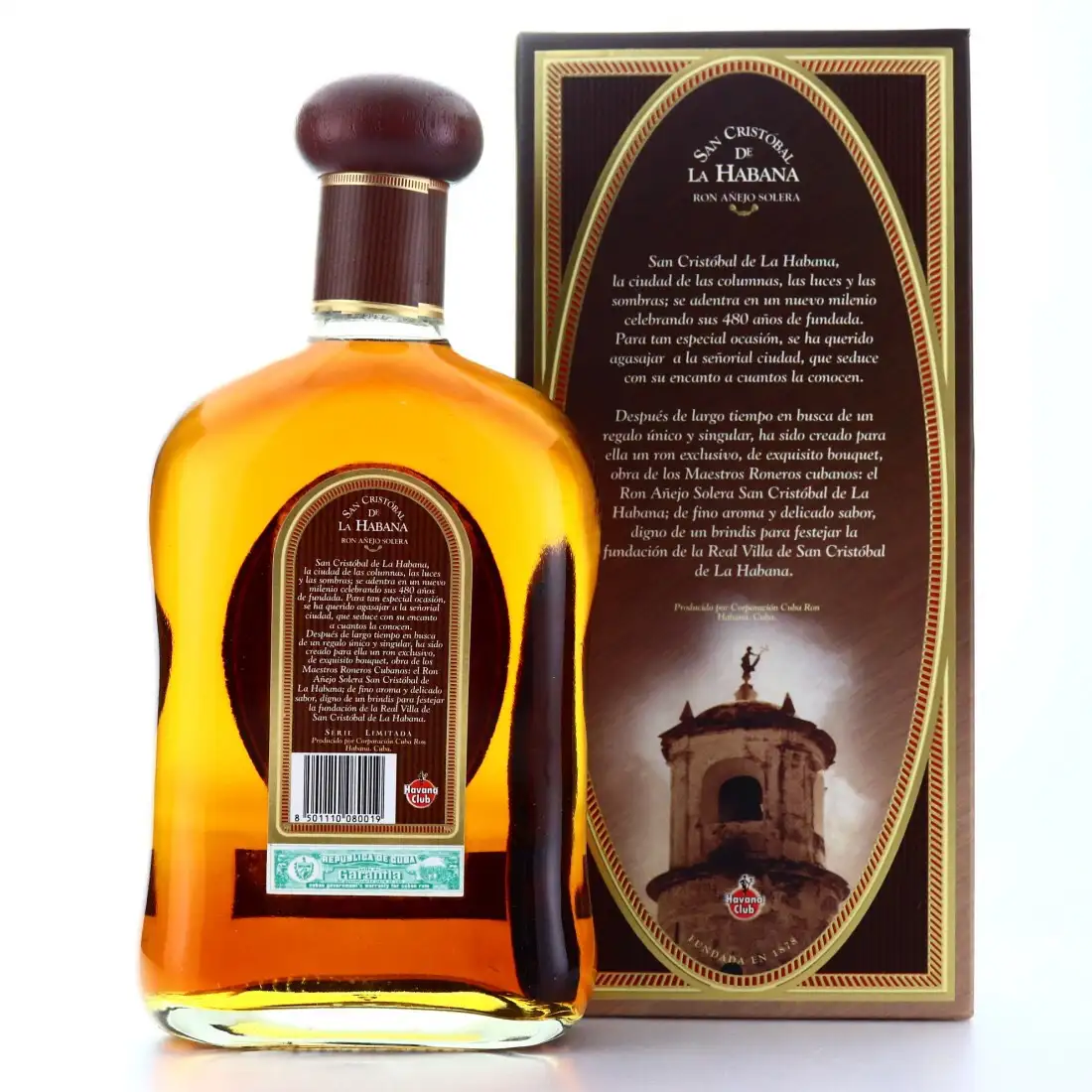 High resolution image of Havana Club San Cristóbal de la Habana - 480 Aniversario