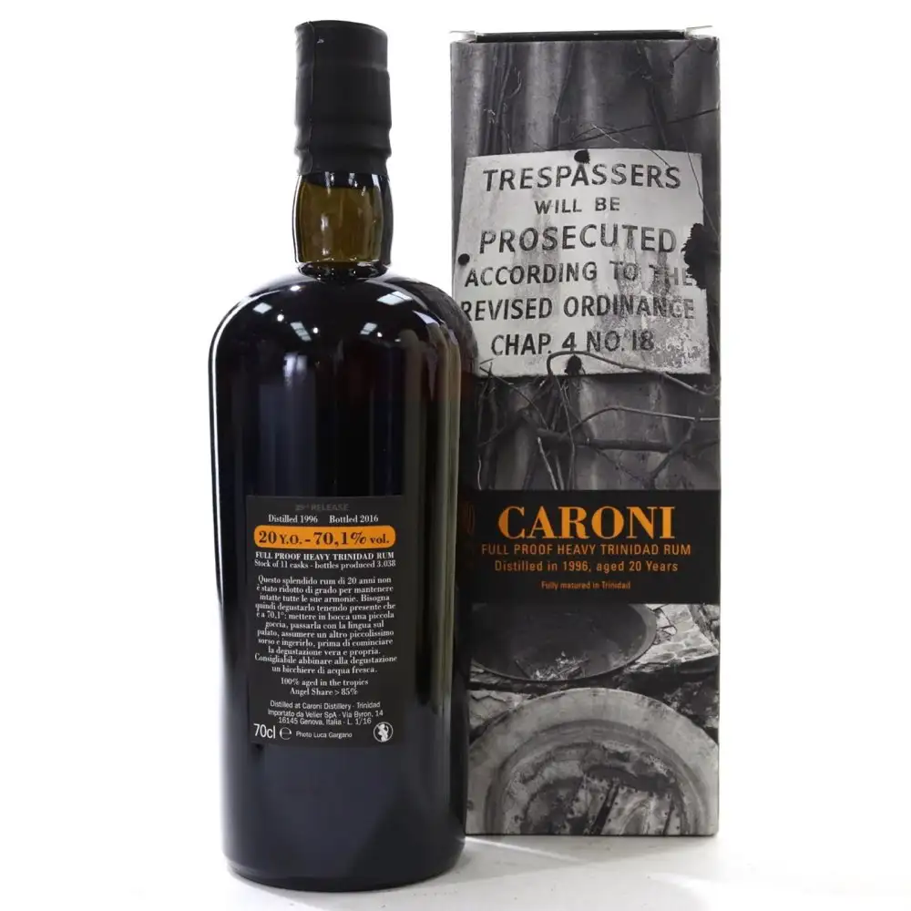 High resolution image of Velier Caroni 35th Release Heavy Trinidad Rum (Trespassers) HTR 1996