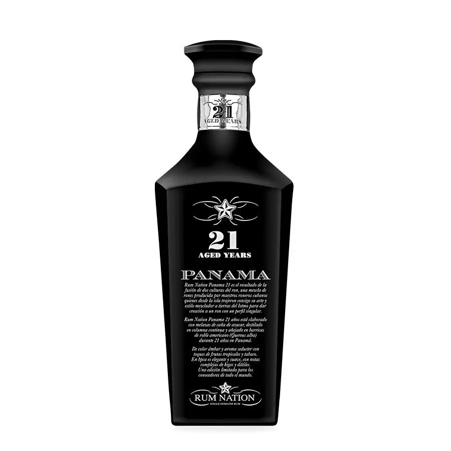 Bottle of Rum Nation Panama Decanter 21 Years Black Edition