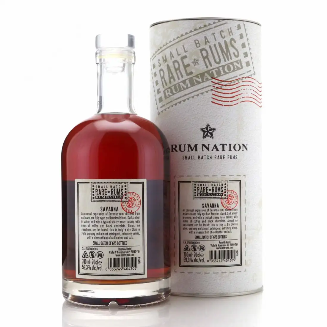 High resolution image of Rum Nation Savanna Small Batch Rare Rums 2007