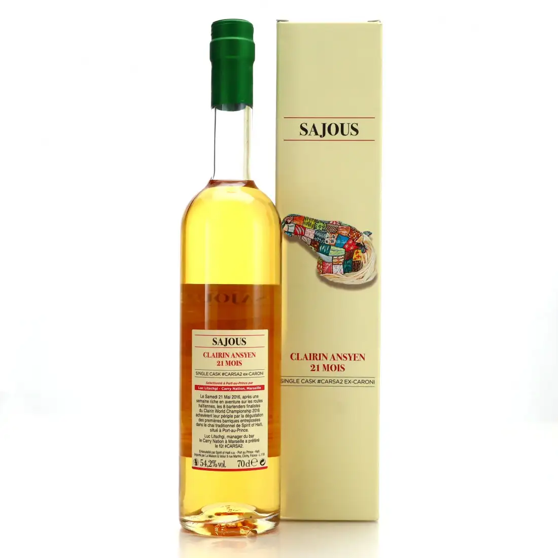 Hochauflösendes Bild von Velier Chelo Clairin Ansyen Sajous (Caroni Cask) 2016