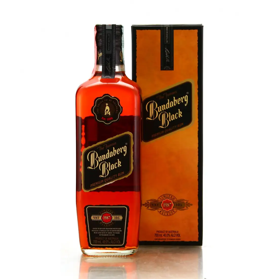 Bottle of Bundaberg Black - Standard Label 1987
