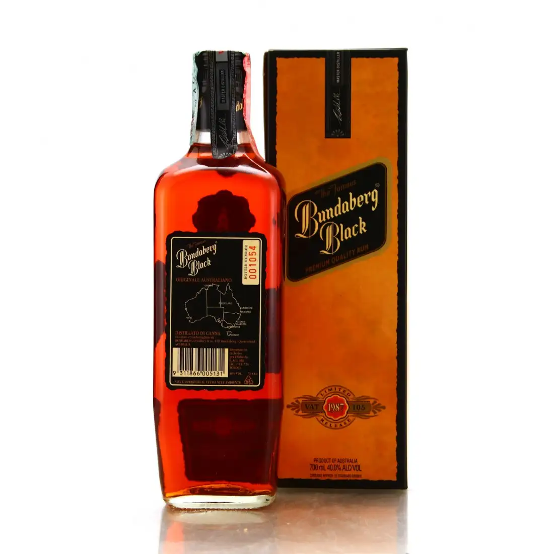 Image haute résolution de Bundaberg Black - Standard Label 1987
