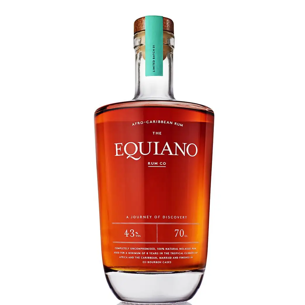 Bottle of Afro-Caribbean Rum Grays Equiano