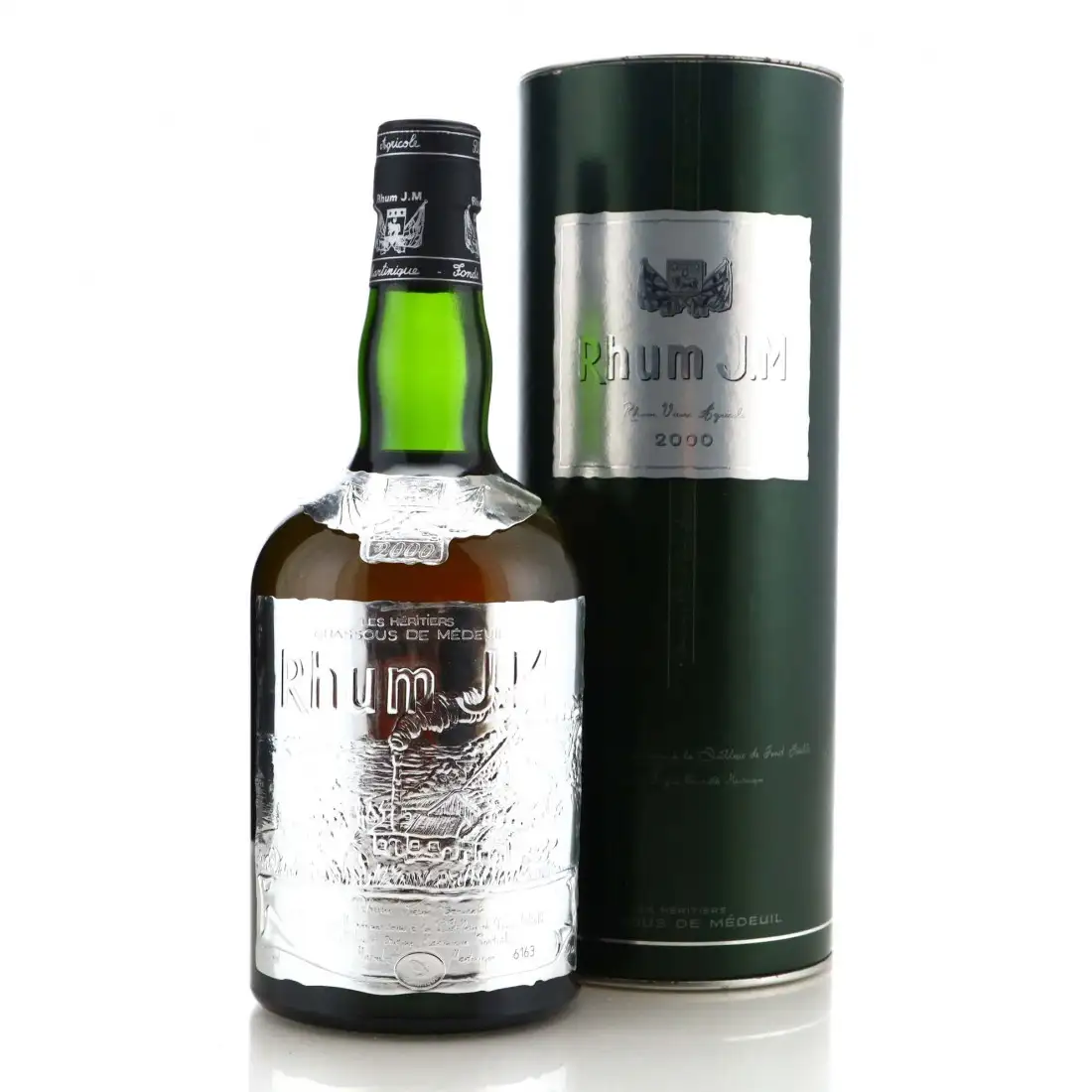 Bottle of Rhum J.M Étiquette Métal 2000