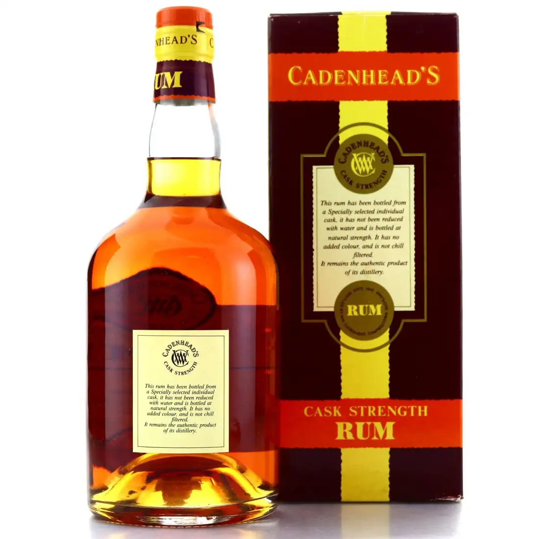 Hochauflösendes Bild von Cadenhead‘s Mount Gay BMMG 2000