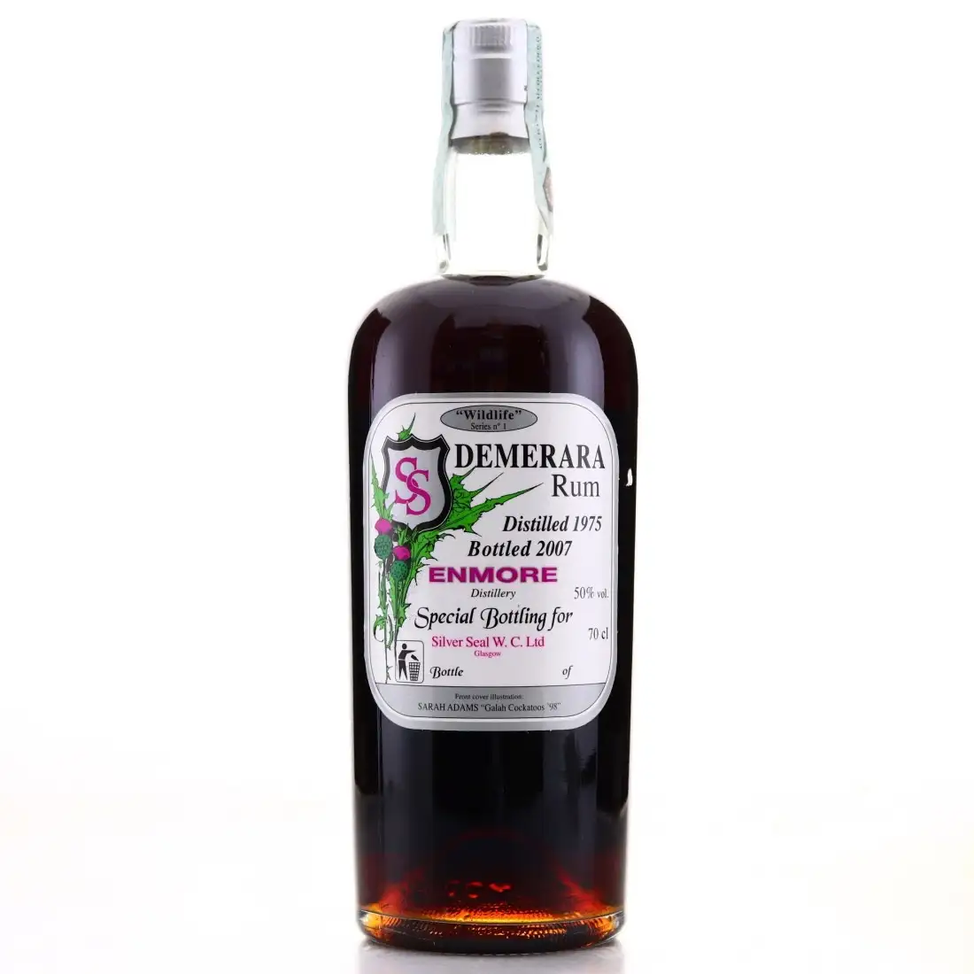 Image haute résolution de Silver Seal Enmore Demerara Rum Wildlife Series No. 1 1975