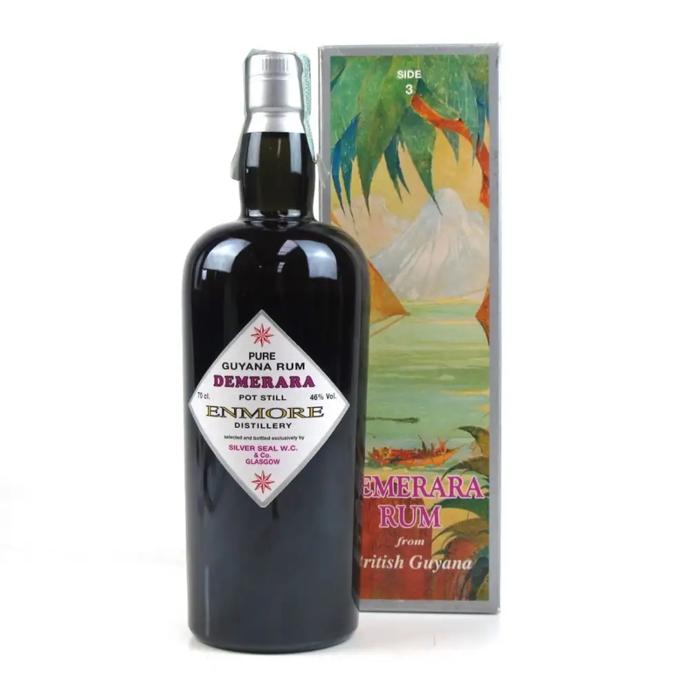 High resolution image of Silver Seal Enmore Demerara Rum 1992