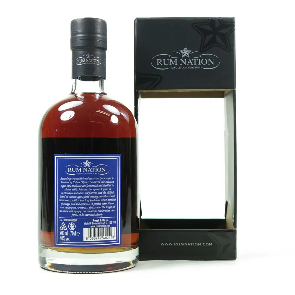 High resolution image of Rum Nation Panama Sistema Solera 18 Años 2016