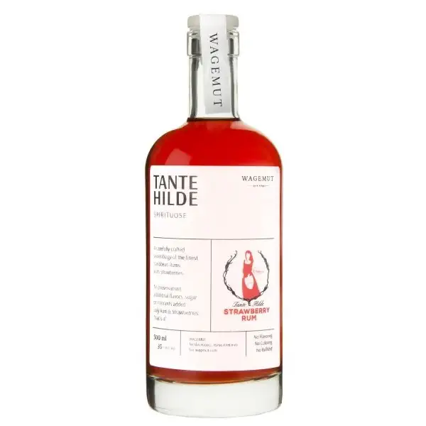 Bottle of Tante Hilde Strawberry Rum