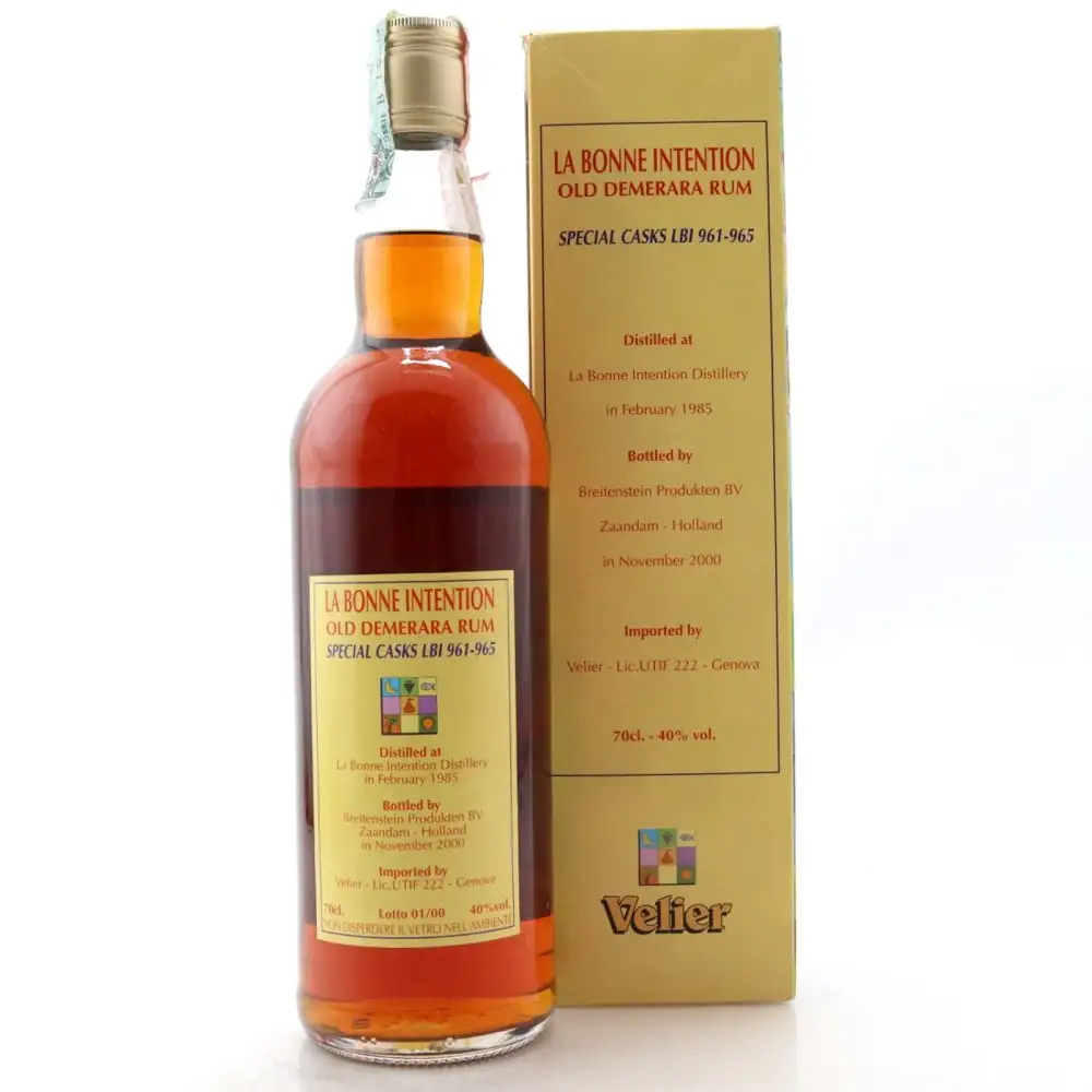 High resolution image of Velier La Bonne Intention Old Demerara Rum 1985