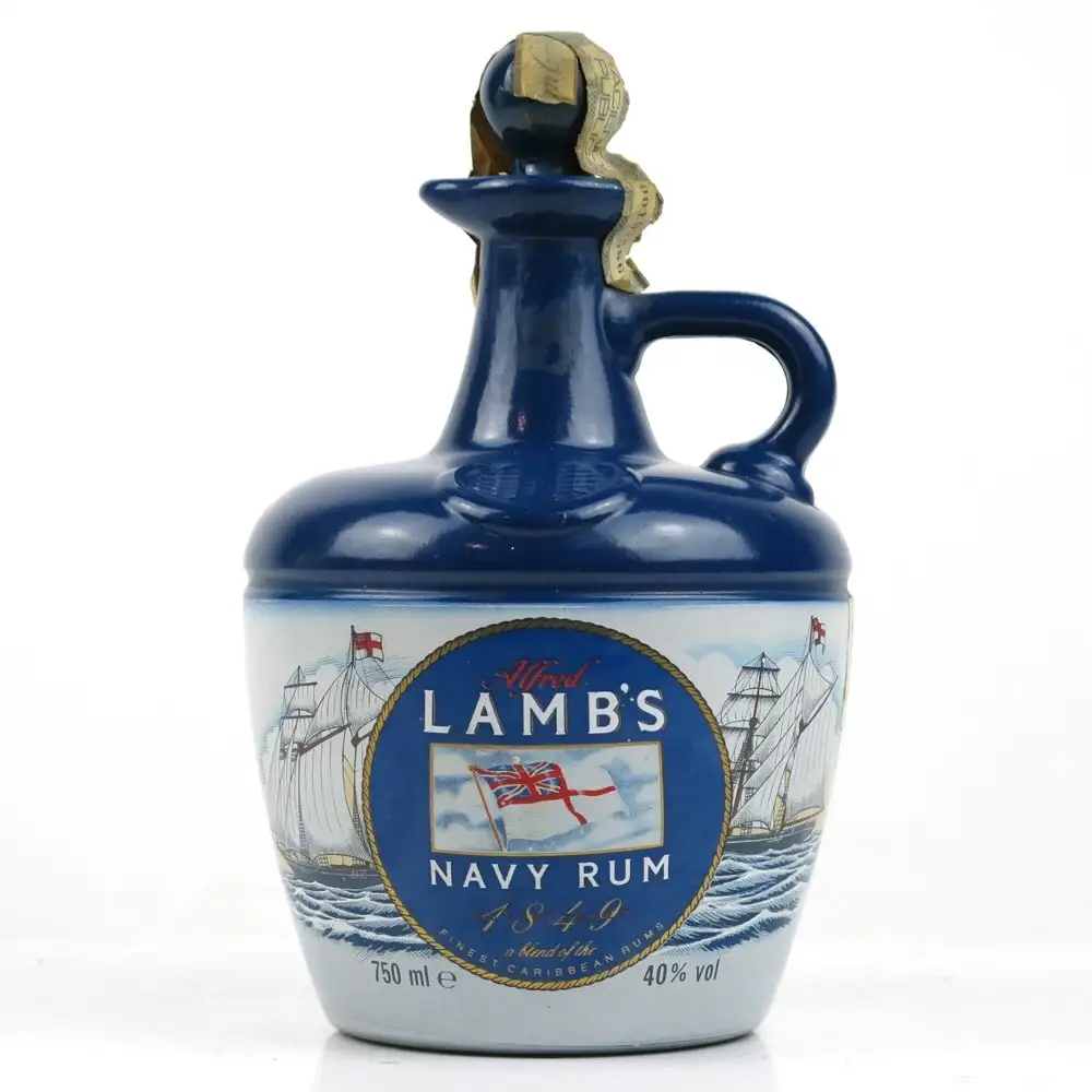 Bottle of Alfred Lamb‘s Navy Rum Decanter