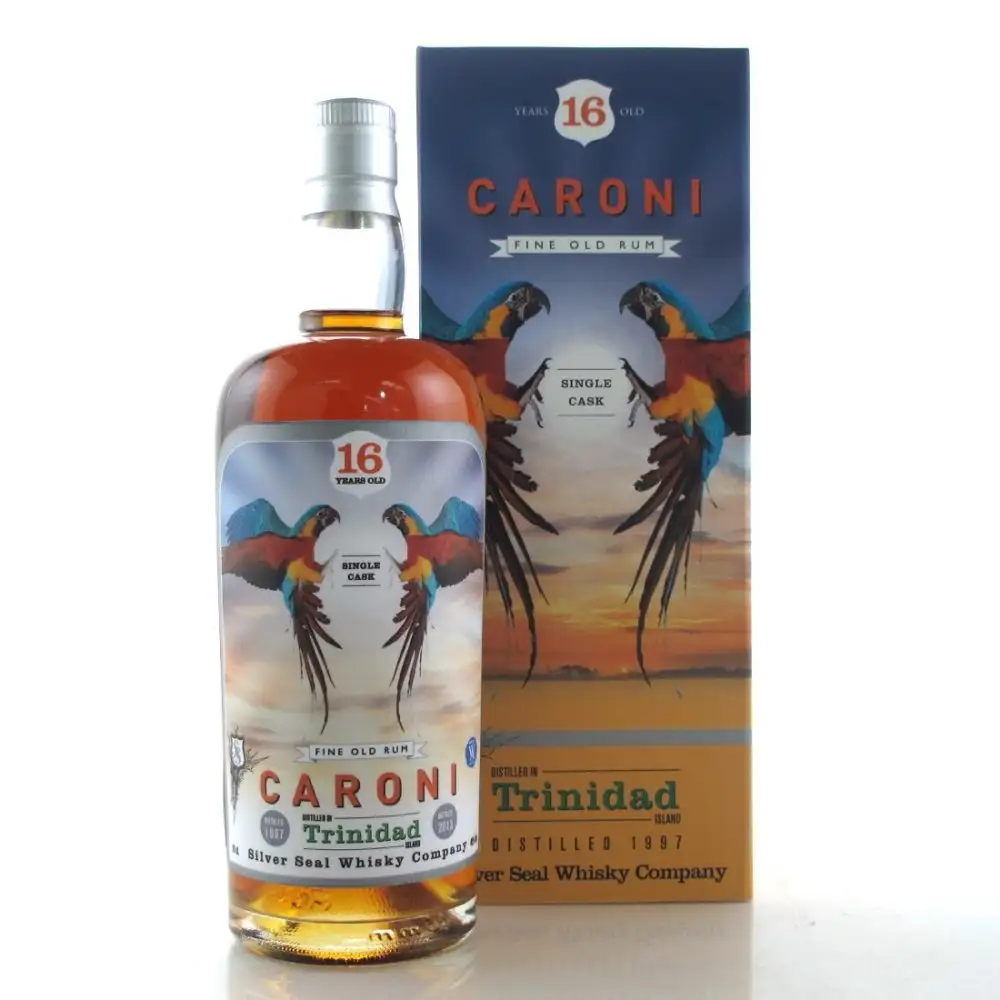 Bottle of Silver Seal Caroni Trinidad HTR 1997