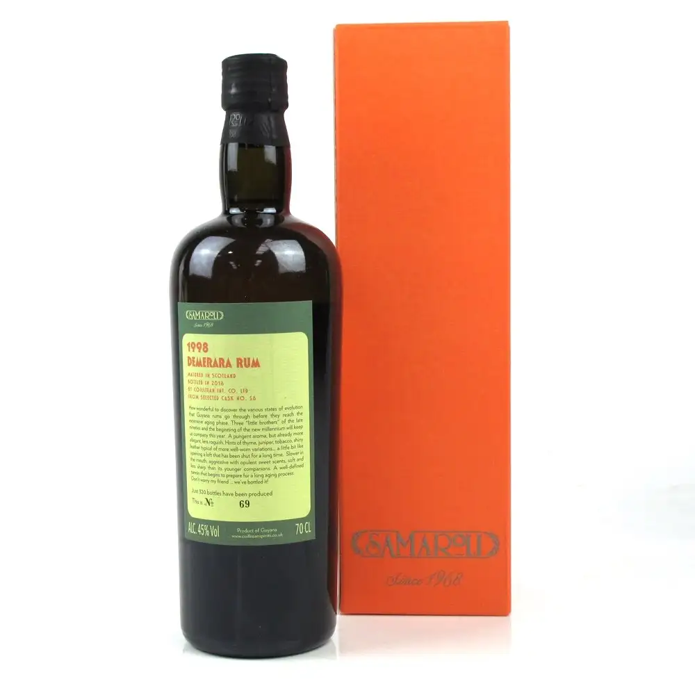 High resolution image of Samaroli DDL Demerara Rum 1998