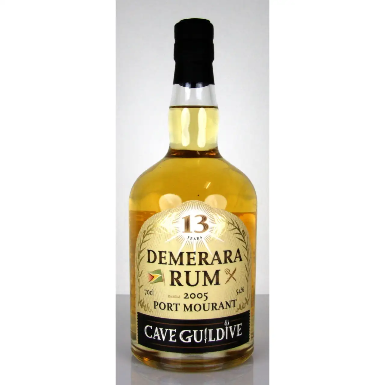 Bottle of Cave Guildive Port Mourant Demerara Rum PM 2005