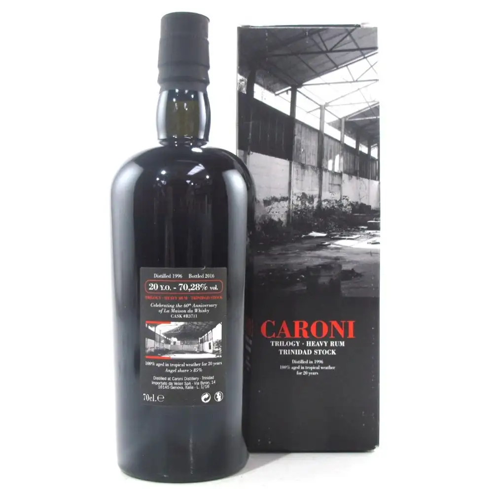 High resolution image of Velier Caroni Trilogy Heavy Rum Trinidad Stock HTR 1996