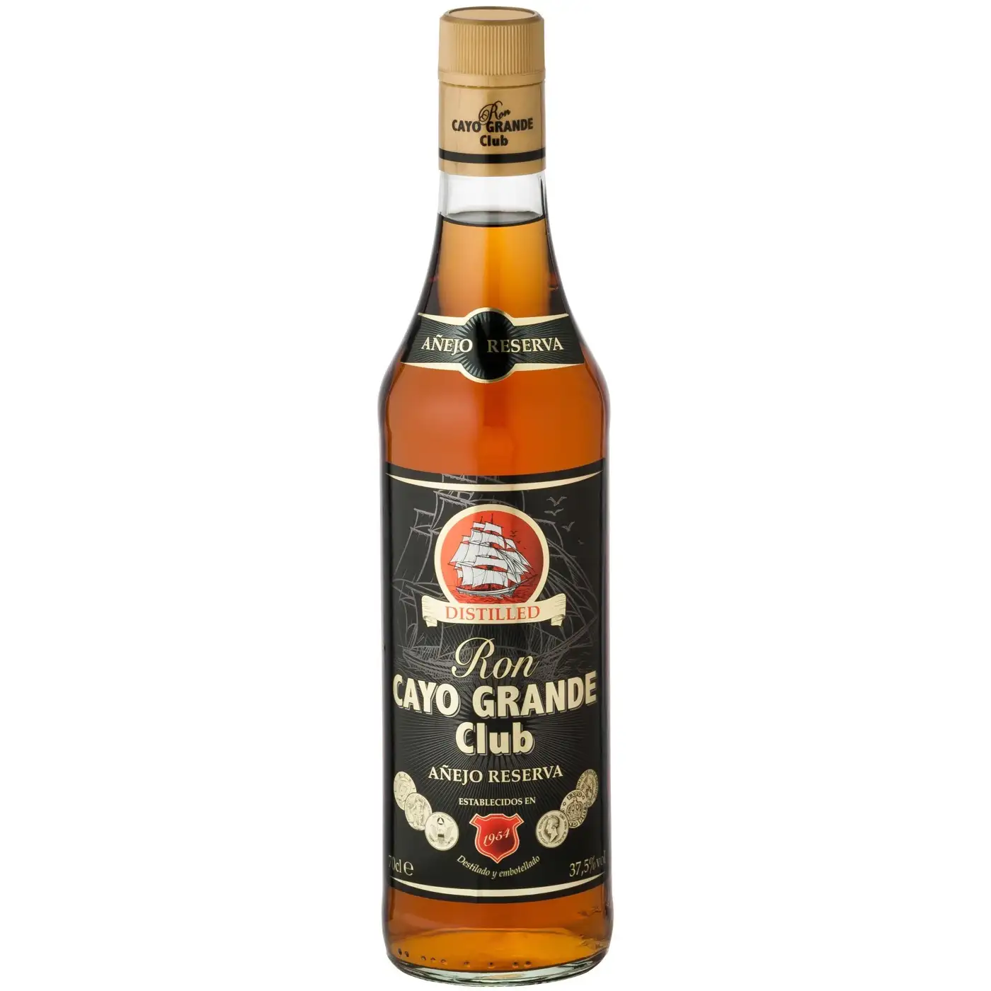 Bottle of Ron Dorado Beveland Cayo Grande Club