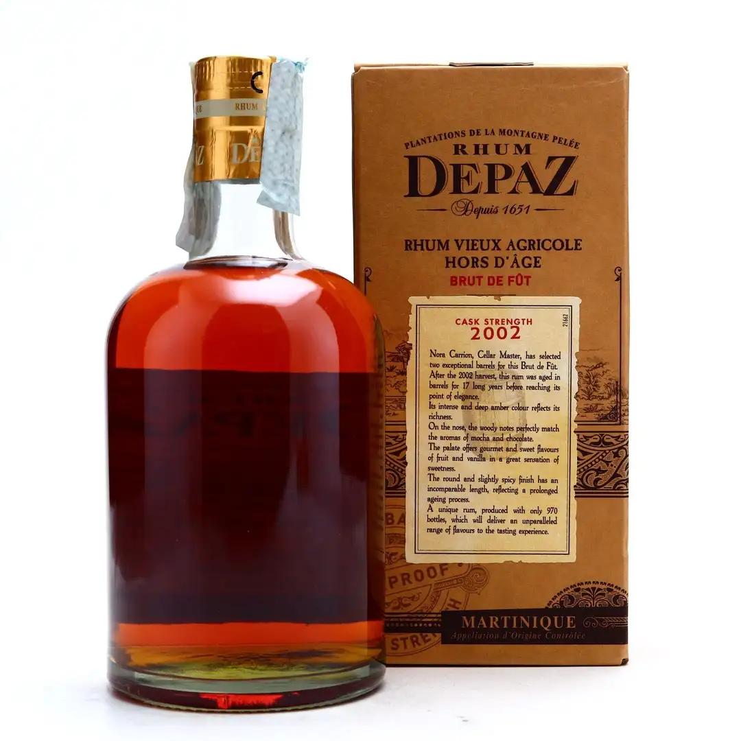 Image haute résolution de Depaz Cask Strength Small Batch 2002