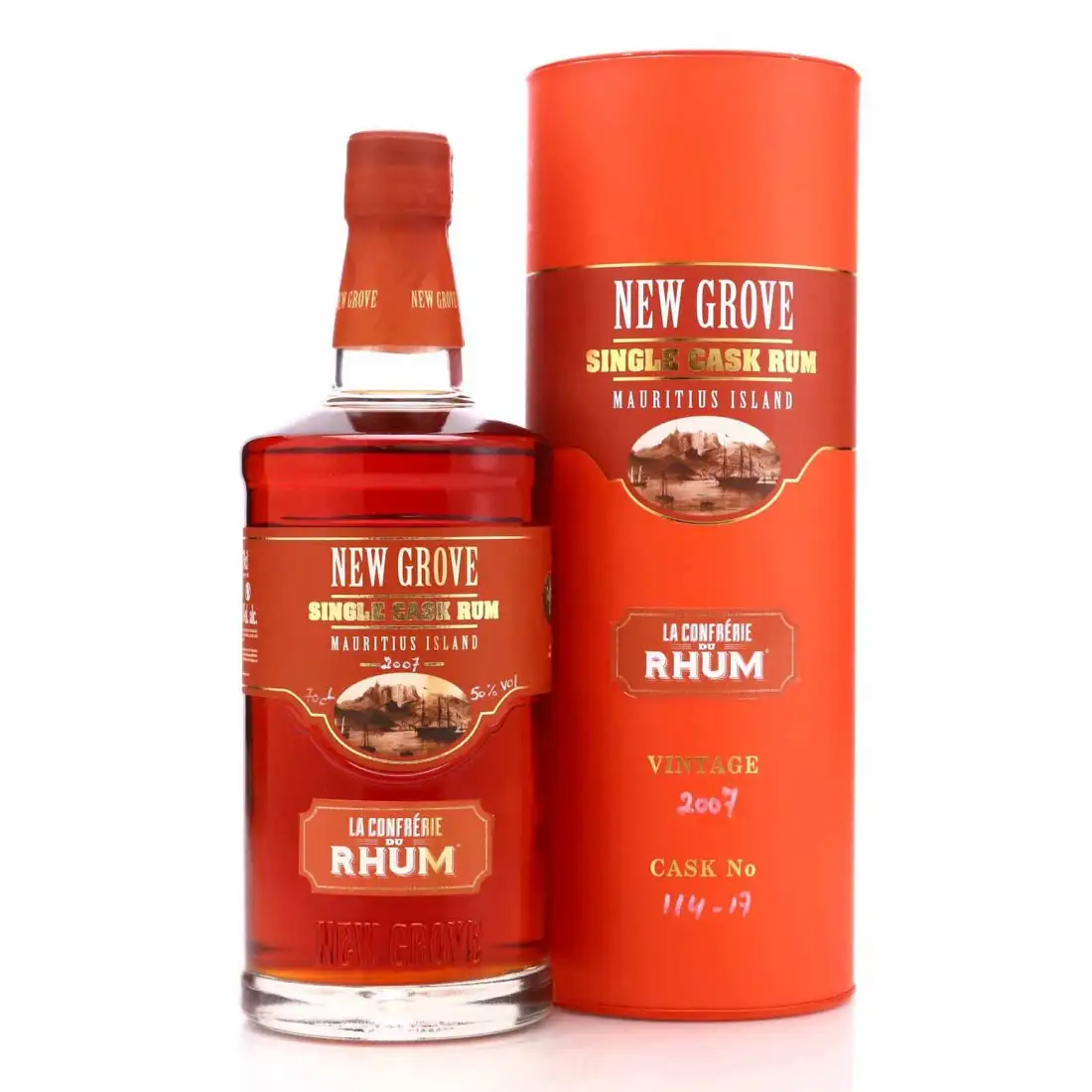 Bottle of La Confrérie du Rhum Grays New Grove Single Cask 2007
