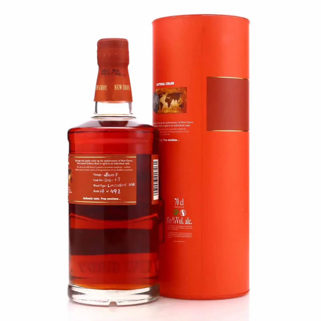 High resolution image of La Confrérie du Rhum Grays New Grove Single Cask 2007