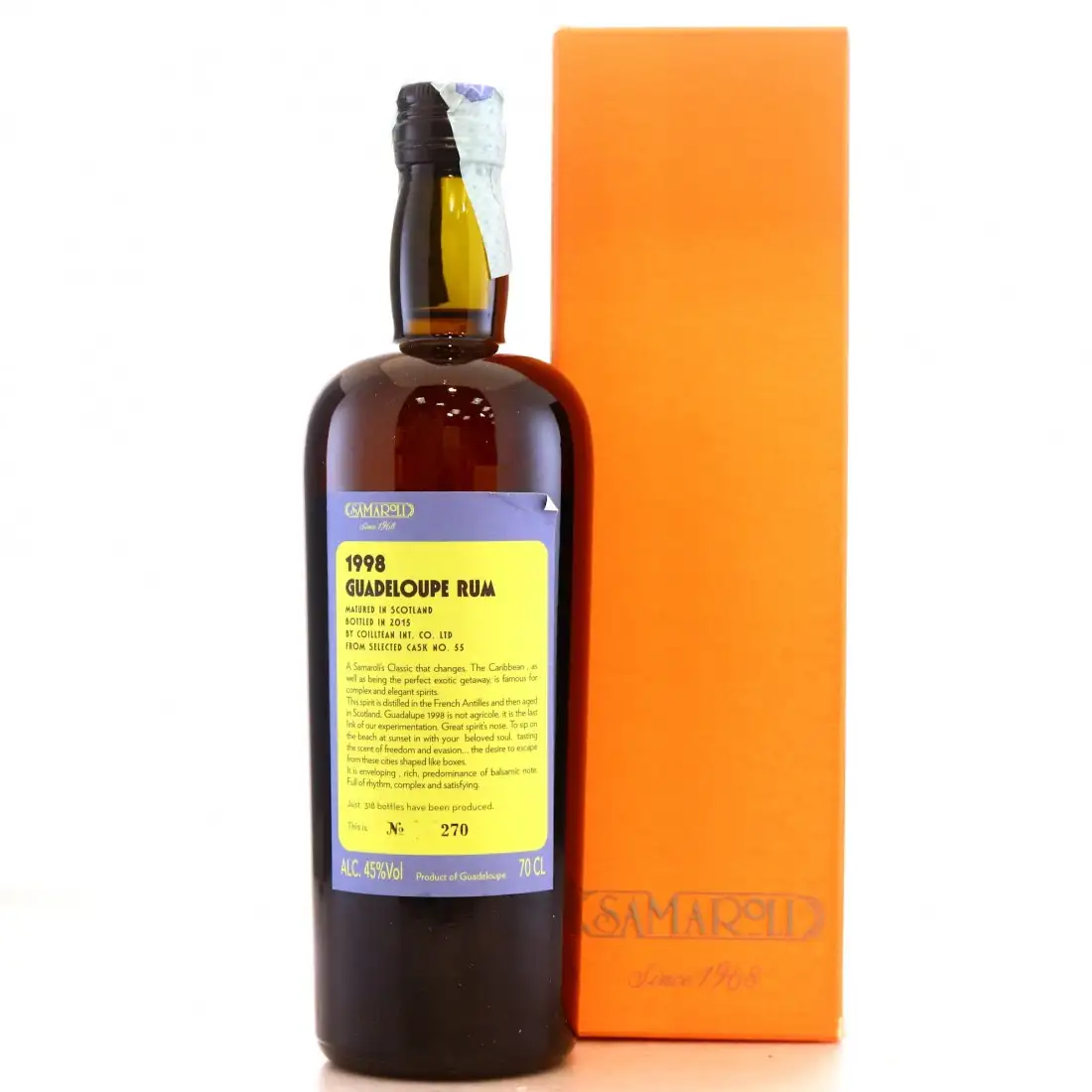 High resolution image of Samaroli Guadeloupe Rum 1998