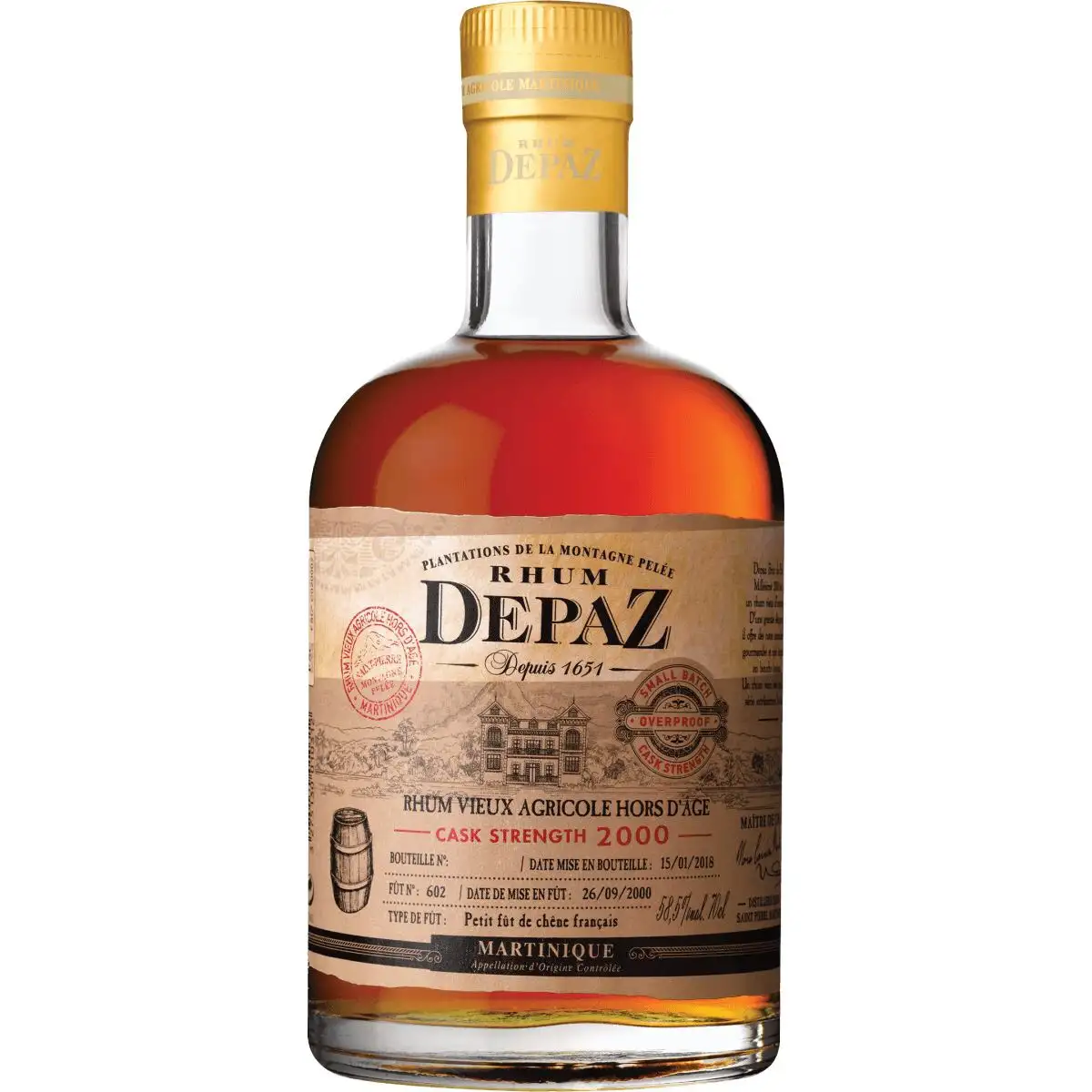 Bottle of Depaz 2000