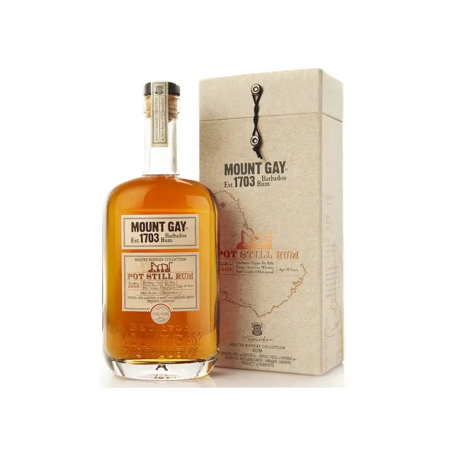 Bottle of Mount Gay Master Blender Collection Pot Still Rum 2009