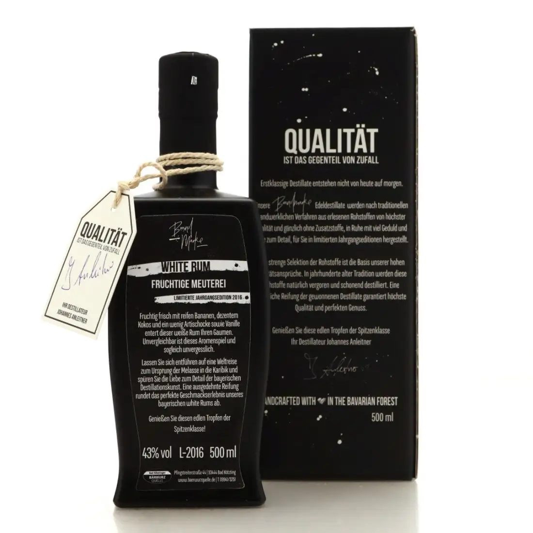 High resolution image of Brand Marke White Rum 2016