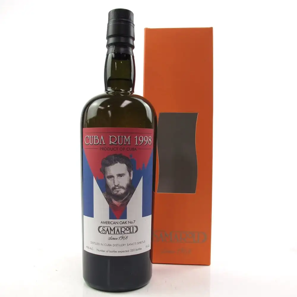 Bottle of Samaroli Sancti Spiritus Cuba Rum 1998