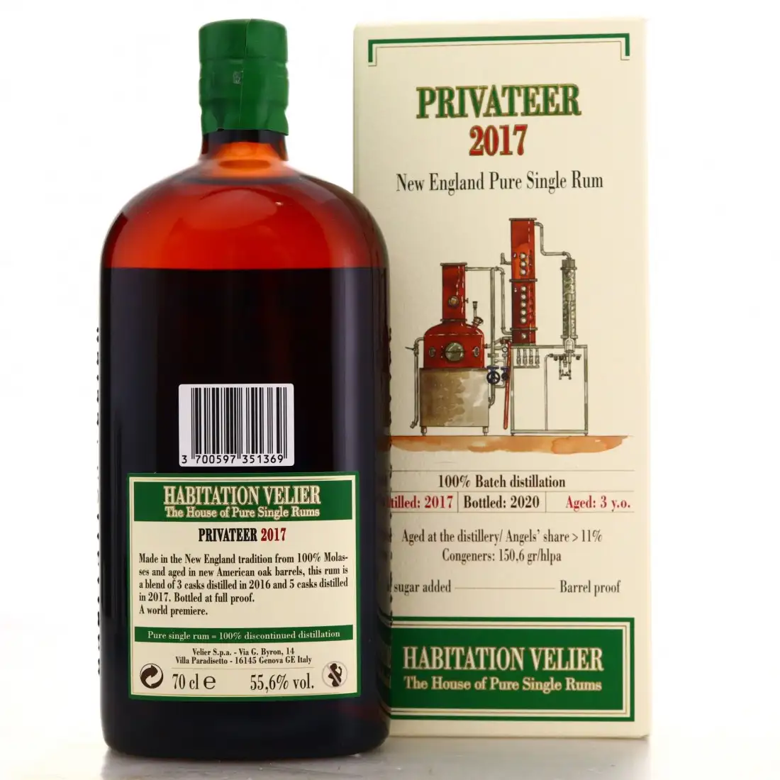 High resolution image of Habitation Velier Privateer New England Single Rum 2017