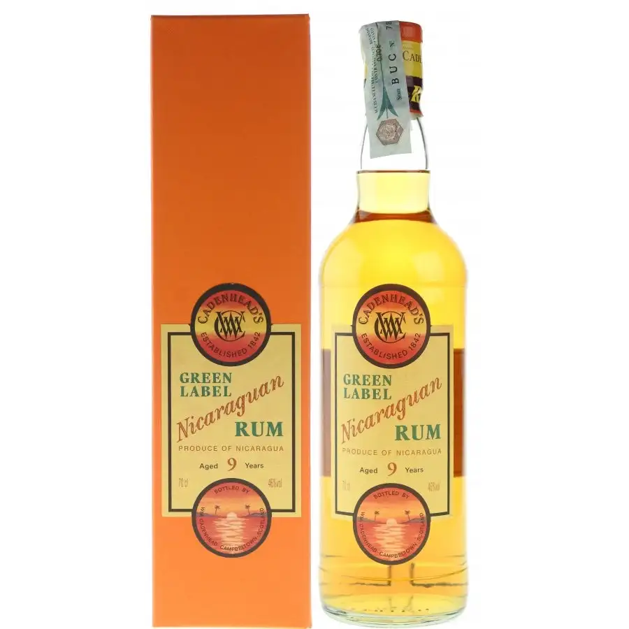 Bottle of Cadenhead‘s Green Label Nicaragua Rum