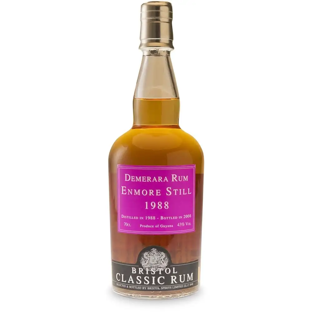 Bottle of Bristol Enmore Demerara Rum Enmore Still 1988
